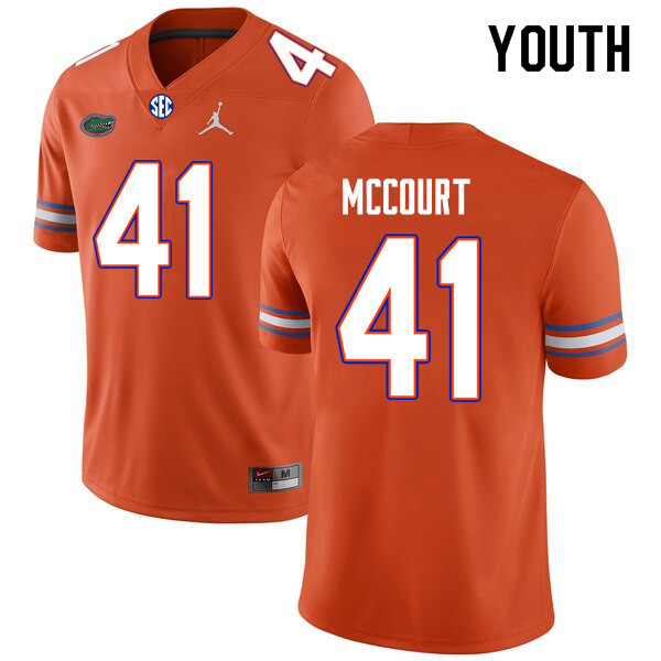 Youth #41 Alex McCourt Florida Gators College Football Jerseys Sale-Orange
